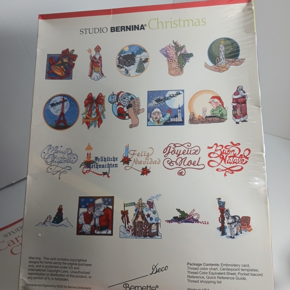 Studio Bernina Artista Embroidery Card Designs Christmas Carol Endres Bernette - Picture 6 of 9